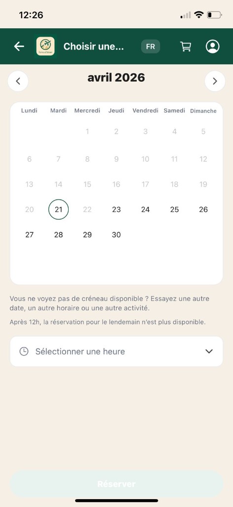 Lands of Islam mobile app service details screen